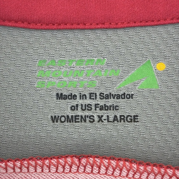 Eastern Mountain Sports Red and Gray Half Zip Performance Jacket Women’s XL - Picture 3 of 8